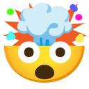 Shocked Face With Exploding Head on Google