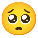 Face With Pleading Eyes on Google