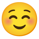 White Smiling Face on Google