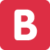 Negative Squared Latin Capital Letter B on Twitter / X