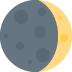Waxing Crescent Moon Symbol on Twitter / X