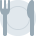 Fork And Knife With Plate on Twitter / X