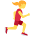 Woman Running Facing Right on Twitter / X
