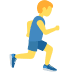 Man Running Facing Right on Twitter / X
