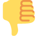 Thumbs Down Sign on Twitter / X
