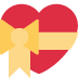 Heart With Ribbon on Twitter / X