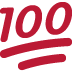 Hundred Points Symbol on Twitter / X