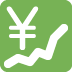Chart With Upwards Trend And Yen Sign on Twitter / X
