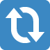 Clockwise Downwards And Upwards Open Circle Arrows on Twitter / X