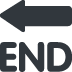 End With Leftwards Arrow Above on Twitter / X