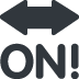 On With Exclamation Mark With Left Right Arrow Above on Twitter / X
