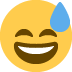 Smiling Face With Open Mouth And Cold Sweat on Twitter / X