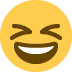 Smiling Face With Open Mouth And Tightly-closed Eyes on Twitter / X