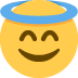 Smiling Face With Halo on Twitter / X