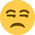 Unamused Face on Twitter / X