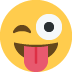 Face With Stuck-out Tongue And Winking Eye on Twitter / X