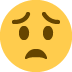 Worried Face on Twitter / X