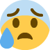 Face With Open Mouth And Cold Sweat on Twitter / X
