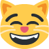 Grinning Cat Face With Smiling Eyes on Twitter / X