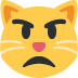 Pouting Cat Face on Twitter / X