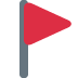 Triangular Flag On Post on Twitter / X