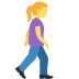Woman Walking Facing Right on Twitter / X