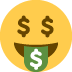 Money-mouth Face on Twitter / X