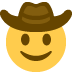 Face With Cowboy Hat on Twitter / X