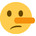 Lying Face on Twitter / X