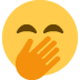 Smiling Face With Smiling Eyes And Hand Covering Mouth on Twitter / X
