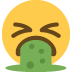 Face With Open Mouth Vomiting on Twitter / X