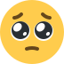 Face With Pleading Eyes on Twitter / X