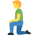 Man Kneeling on Twitter / X