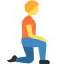 Person Kneeling Facing Right on Twitter / X