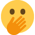 Face With Open Eyes And Hand Over Mouth on Twitter / X