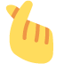 Hand With Index Finger And Thumb Crossed: Medium-Light Skin Tone on Twitter / X
