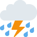 Cloud With Lightning And Rain on Twitter / X
