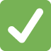 White Heavy Check Mark on Twitter / X