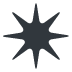 Eight Pointed Black Star on Twitter / X