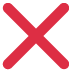 Cross Mark on Twitter / X