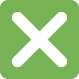 Negative Squared Cross Mark on Twitter / X