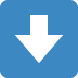 Downwards Black Arrow on Twitter / X