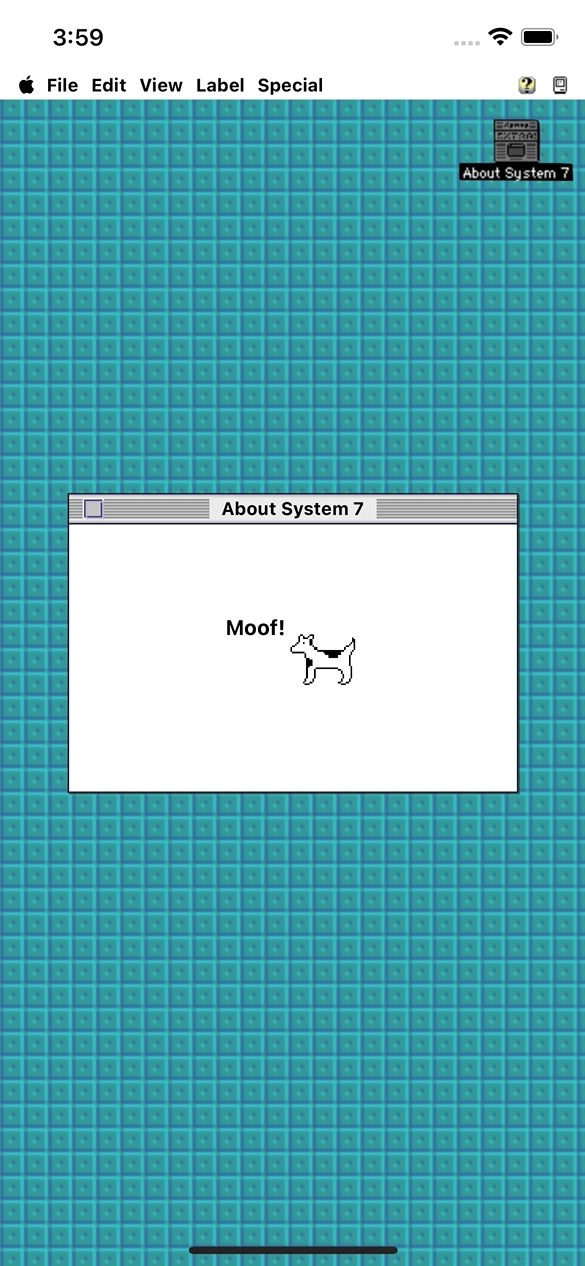 System7 look-alike, iOS version