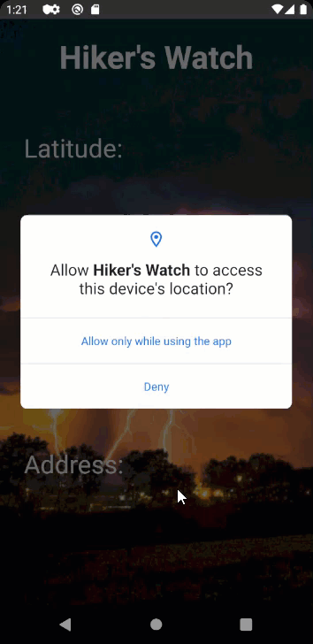 Hikers Watch app