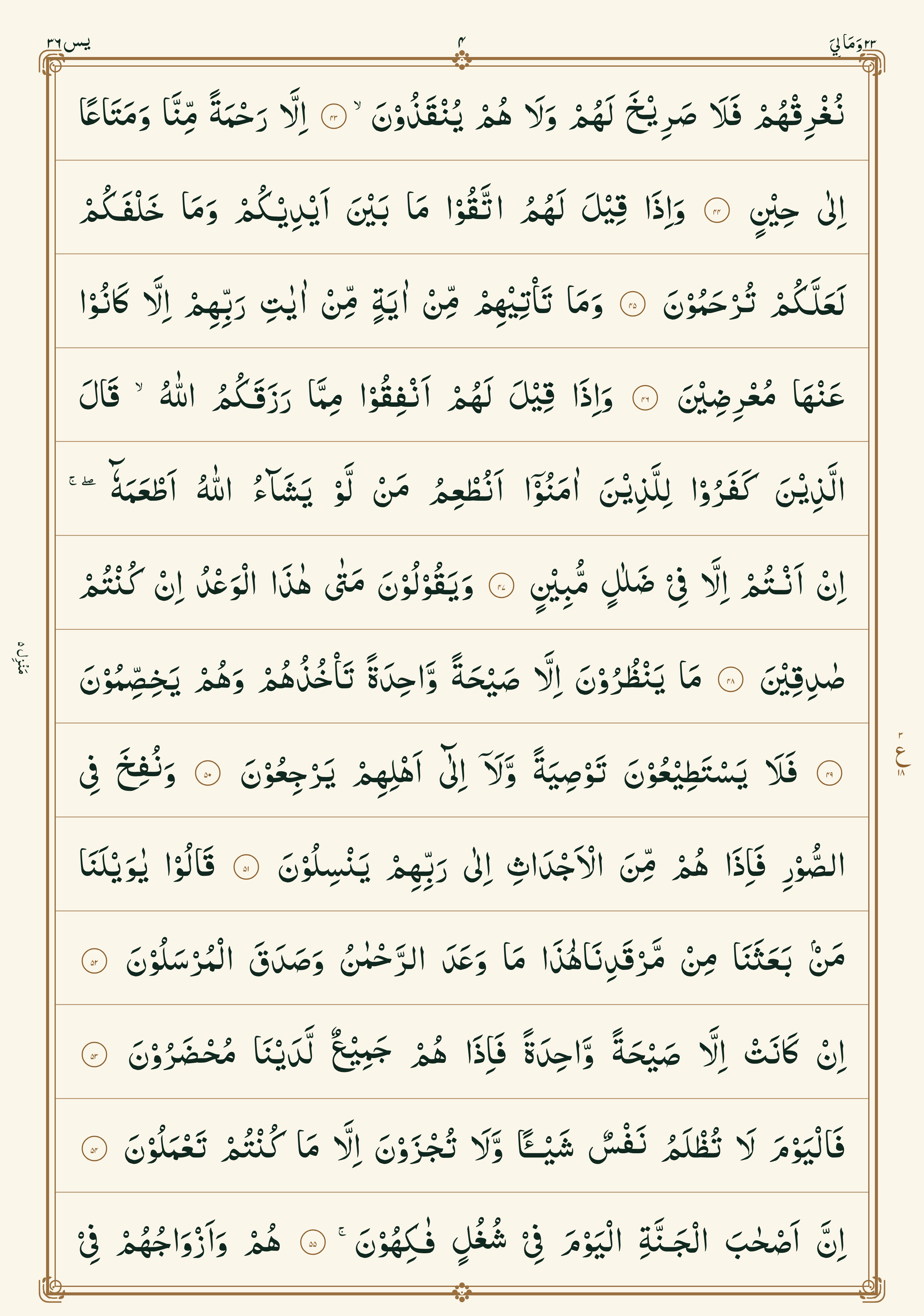 Surah Yaseen mushaf page 4