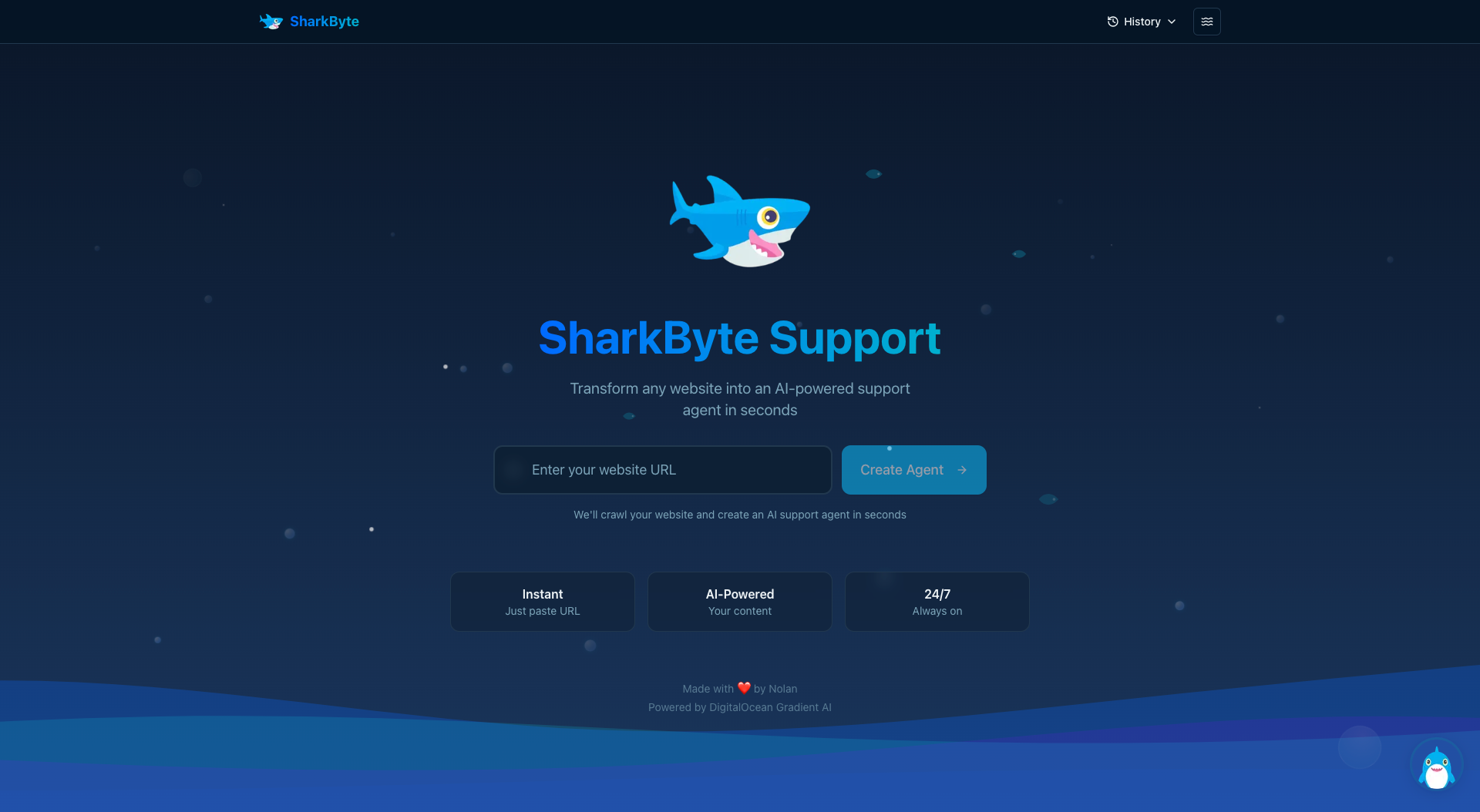 SharkByte Homepage
