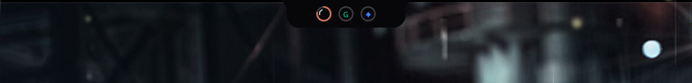 The collapsed notch, three rings on the top edge of the screen