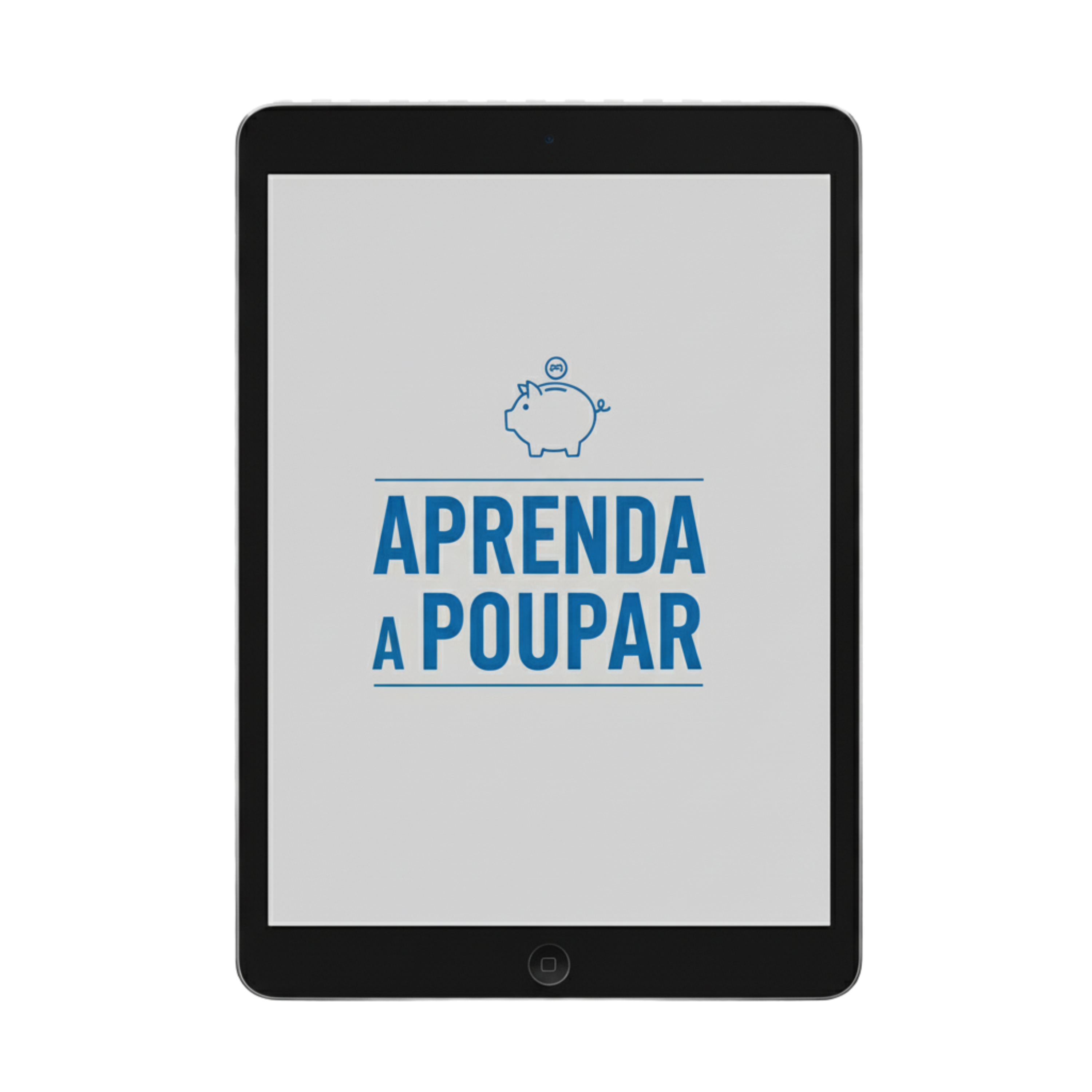 Mockup do E-book Aprenda a Poupar