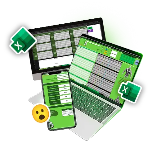 Mockup da Planilha de Controle Financeiro