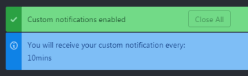 Starting Regular Notifications